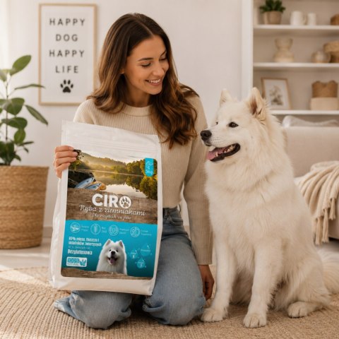 KARMA SUCHA DLA PSA RYBA Z ZIEMNIAKAMI WSZYSTKIE DOROSŁE RASY CIRO 5KG