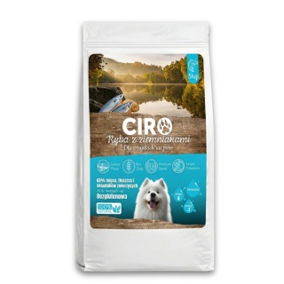 KARMA SUCHA DLA PSA RYBA Z ZIEMNIAKAMI WSZYSTKIE DOROSŁE RASY CIRO 5KG