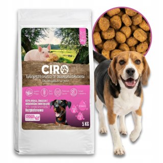 KARMA SUCHA DLA PSA WIEPRZOWINA Z ZIEMNIAKAMI DUŻE RASY ADULT CIRO 5KG