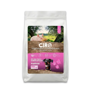 KARMA SUCHA DLA PSA WIEPRZOWINA Z ZIEMNIAKMI dla małych rasa 1.5kg CIRO