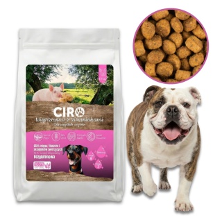 KARMA SUCHA DLA PSA WIEPRZOWINA Z ZIEMNIAKMI dla małych rasa 1.5kg CIRO