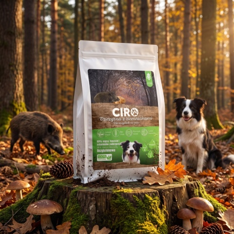 KARMA SUCHA DLA PSA WIEPRZOWINA Z ZIEMNIAKMI dla małych rasa 1.5kg CIRO