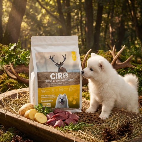 KARMA SUCHA DLA PSA WIEPRZOWINA Z ZIEMNIAKMI dla małych rasa 1.5kg CIRO