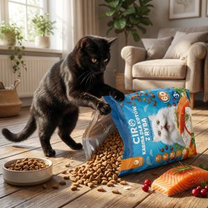 KARMA SUCHA DLA KOTA Z RYBĄ 60% MIĘSA 3KG - obrazek 3