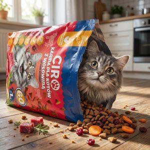 KARMA SUCHA DLA KOTA Z WOŁOWINĄ 60% MIĘSA 1KG - obrazek 3